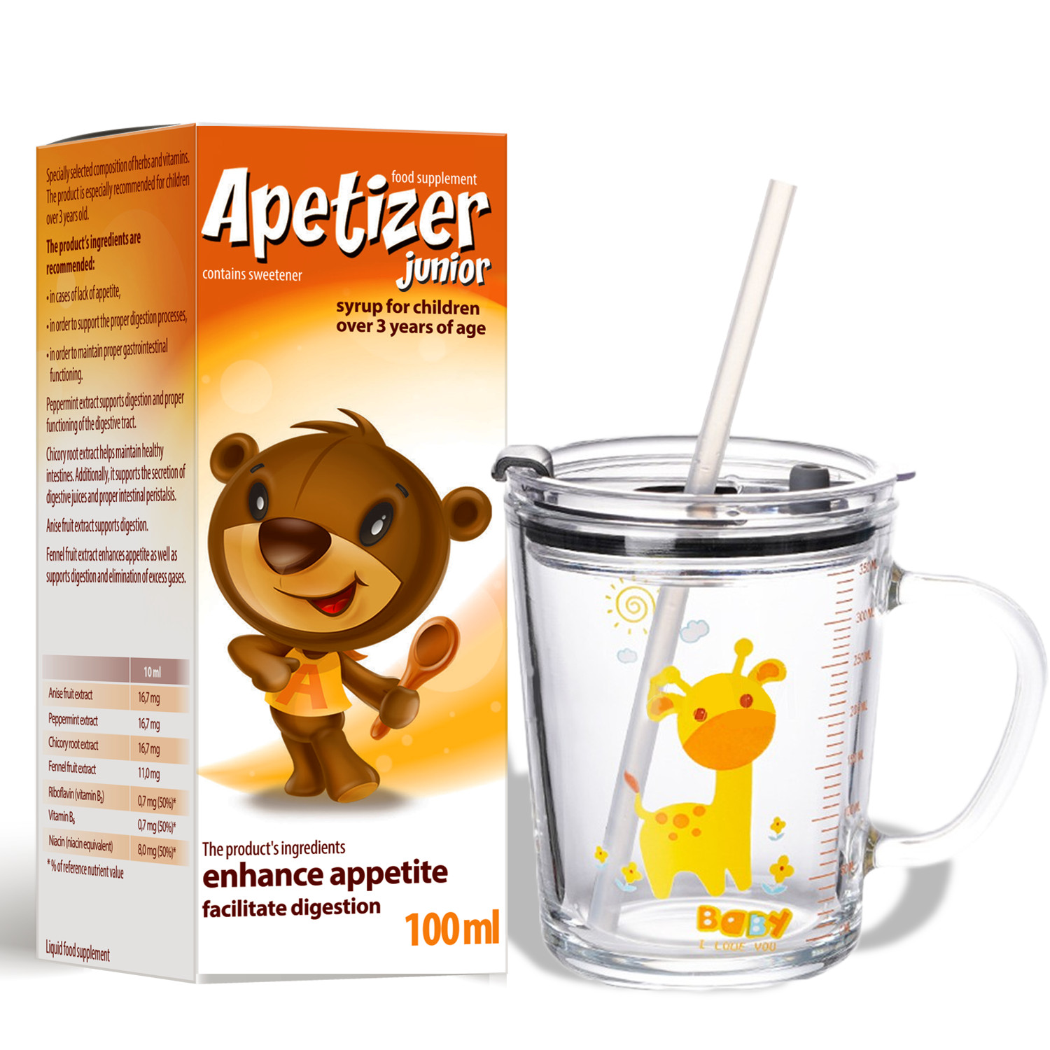 Apetizer Junior. Chai 100ml.