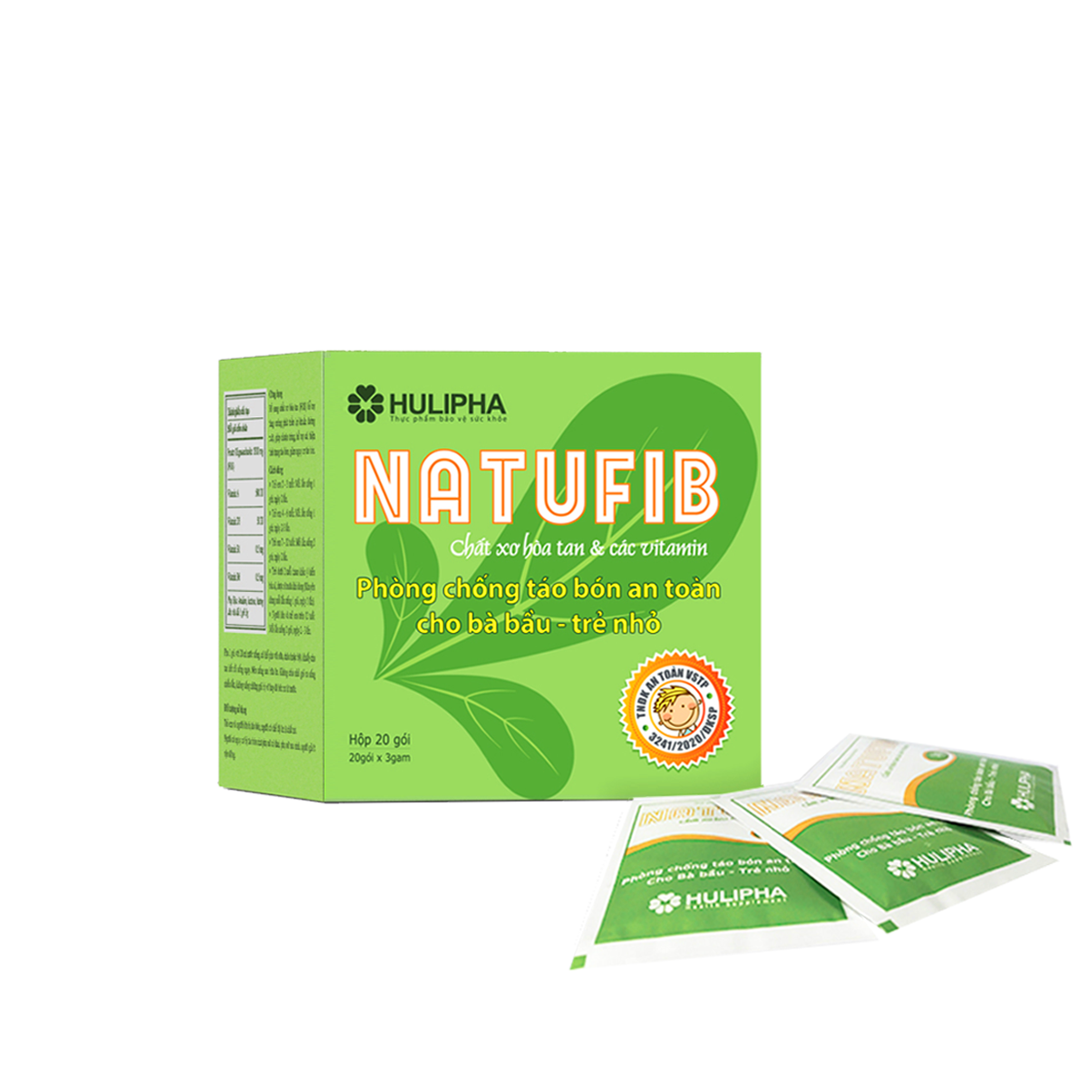 Thực Phẩm Bảo Vệ Sức Khỏe Natufib. Hộp 20 Gói
