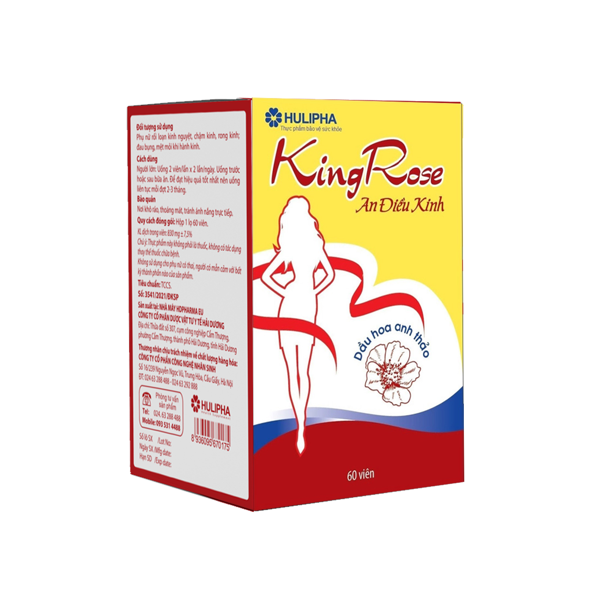 Kingrose An Điều Kinh Lọ 60 Viên